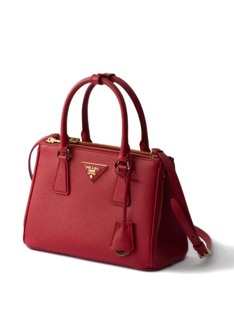 Prada small Galleria Saffiano-leather tote bag - Red - zdjęcie produktu nr 2
