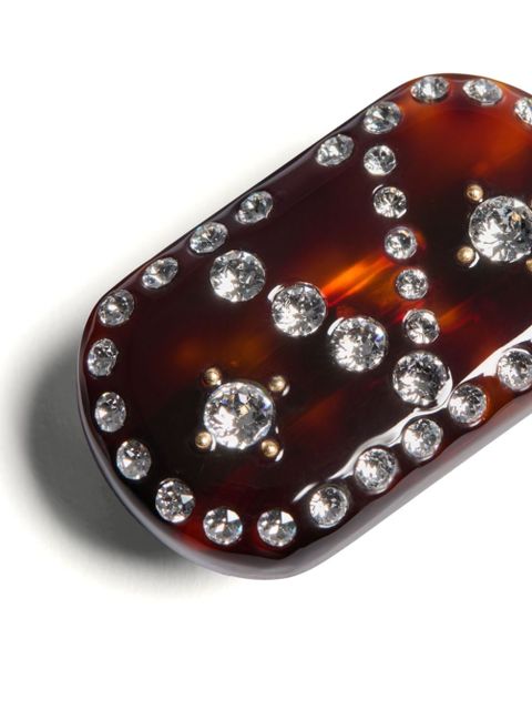 Valentino Garavani VLogo Signature hair clip - Brown - zdjęcie produktu nr 2