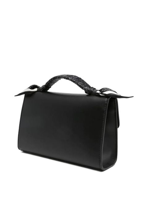 AMIRI logo-plaque leather tote bag - Black - zdjęcie produktu nr 2