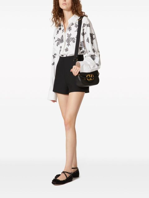 Valentino Garavani Alltime leather shoulder bag - Black