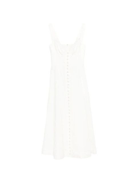 ZIMMERMANN Luna button-fastening midi dress - White - zdjęcie produktu nr 1