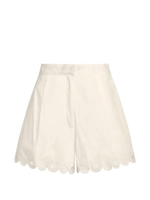 Marie Oliver Betty lace scalloped shorts - White - zdjęcie produktu nr 1