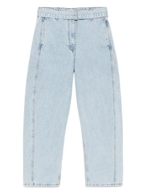 Magda Butrym belted straight-leg jeans - Blue - zdjęcie produktu nr 1
