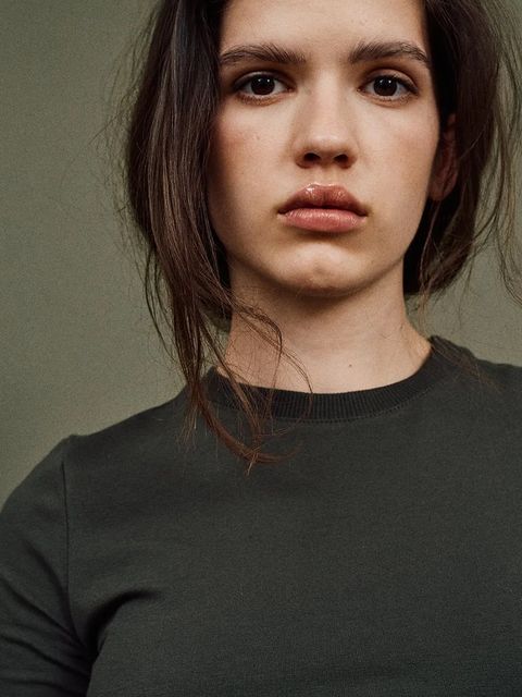 MUUV. t-shirt bawełniany damskie kolor zielony