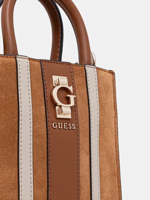 Guess torebka skórzana ERENIA kolor brązowy HWSB78 38750