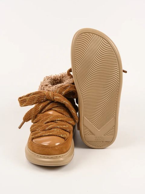 Karl Lagerfeld śniegowce KAPRI KOSI kolor brązowy KL44525