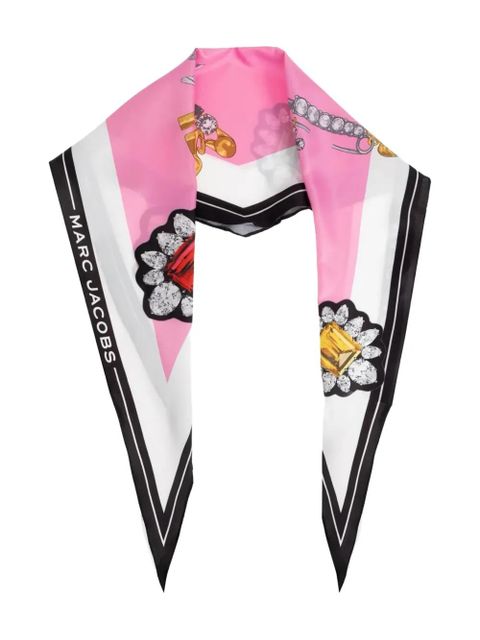 Marc Jacobs jewel-print scarf - Pink - zdjęcie produktu nr 1