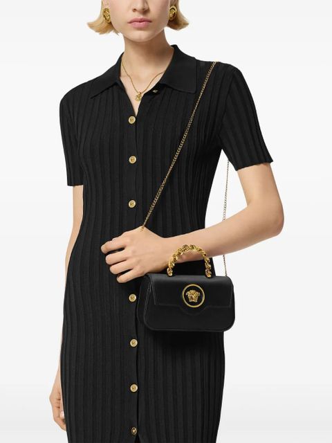 Versace La Medusa satin mini bag - Black - zdjęcie produktu nr 2
