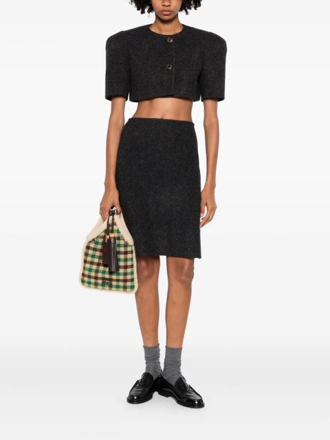 Miu Miu Aline A-line skirt - Grey