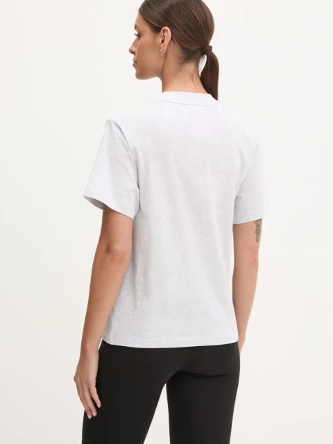 adidas t-shirt bawełniany Essentials damski kolor szary JC5945