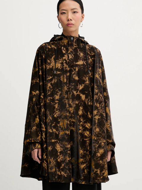 Rains poncho 18800 Cape W3 kolor brązowy przejściowa 18800 - zdjęcie produktu nr 1