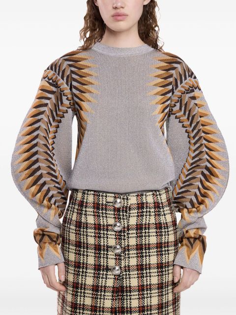 Rabanne jacquard sweater - Grey