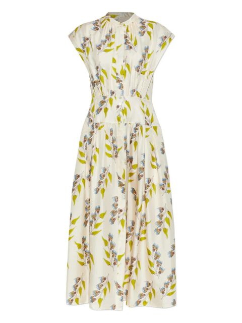 Ulla Johnson Lausanne floral midi dress - White - zdjęcie produktu nr 1