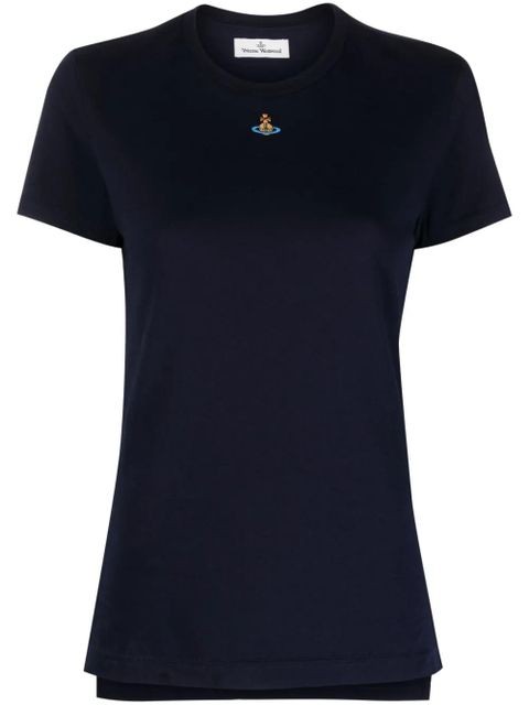 Vivienne Westwood Orb-embroidered short-sleeve T-shirt - Blue - zdjęcie produktu nr 1