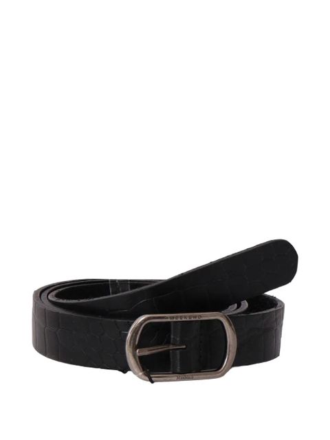 Weekend Max Mara Vignola embossed leather belt - Black - zdjęcie produktu nr 2