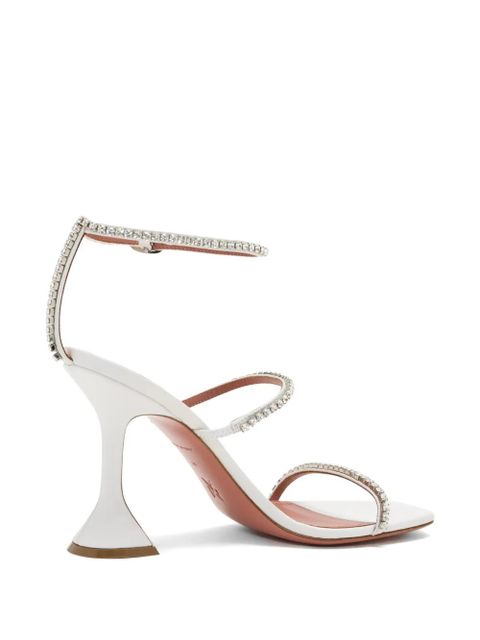 Amina Muaddi 95mm Gilda sandals - White