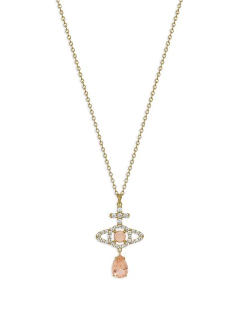 Vivienne Westwood Olympia crystal-embelished necklace - Gold - zdjęcie produktu nr 1