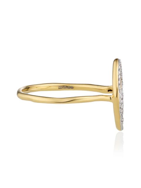 Monica Vinader Riva Diamond Hoop ring - Gold - zdjęcie produktu nr 2