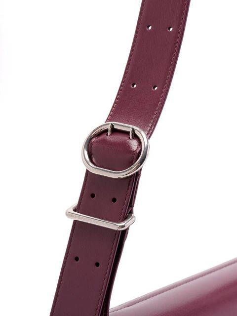 Jil Sander leather shoulder bag - Purple