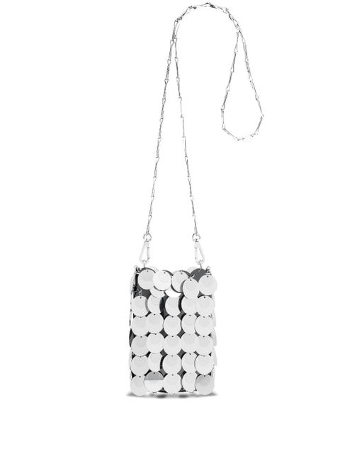 Rabanne mini Sparkle Hobo bag - Silver - zdjęcie produktu nr 1