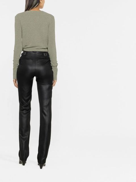 Nanushka adjustable slim-fit trousers - Black