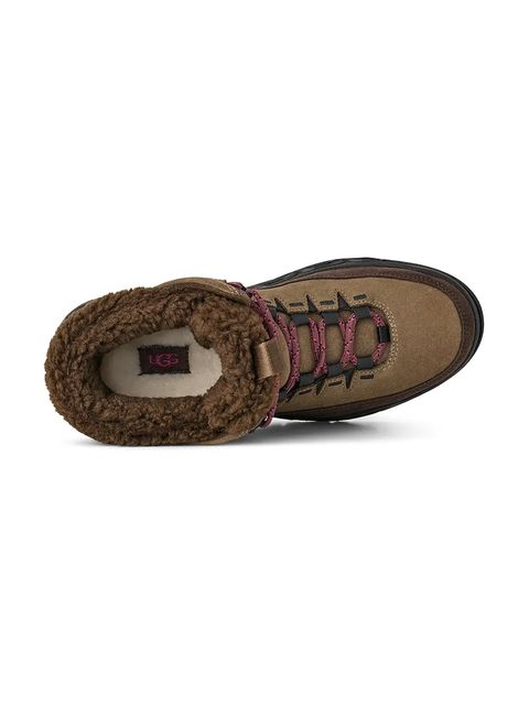 UGG śniegowce skórzane Terretrail Cozy Lace kolor brązowy 1158210.DDC