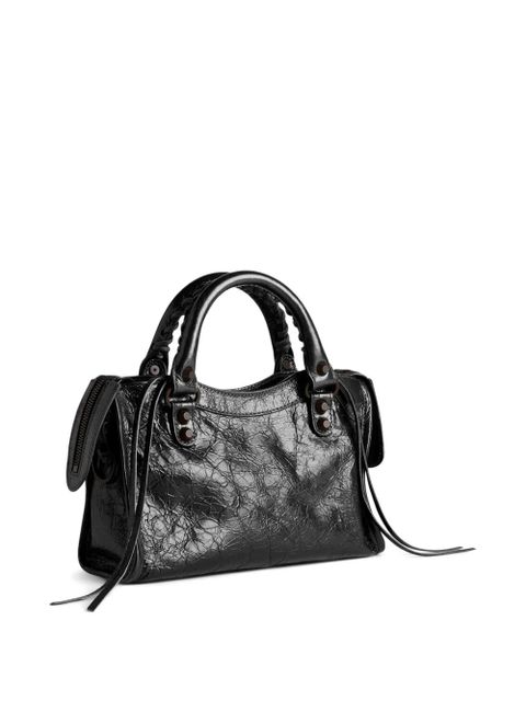 Balenciaga mini Le City lambskin tote bag - Black - zdjęcie produktu nr 2