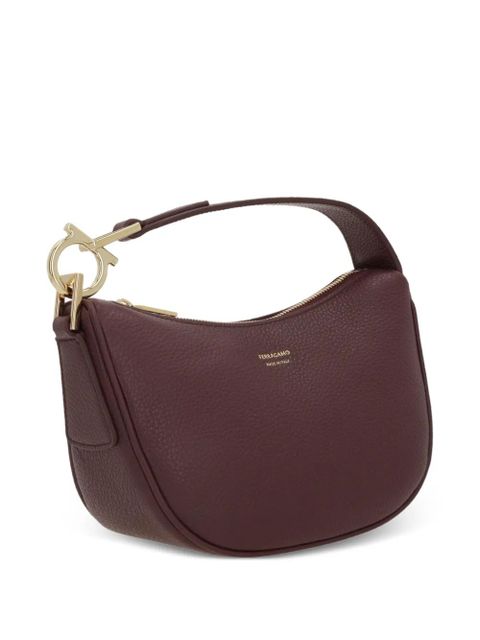 Ferragamo gancini leather tote bag - Purple