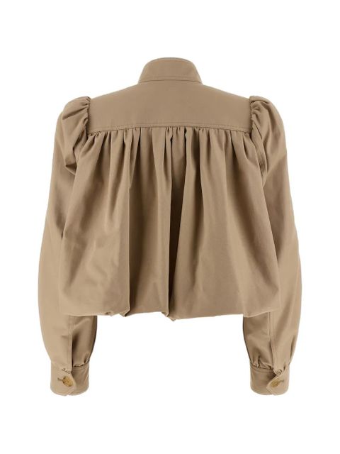 Chloé Curled boule cotton jacket - Neutrals - zdjęcie produktu nr 2