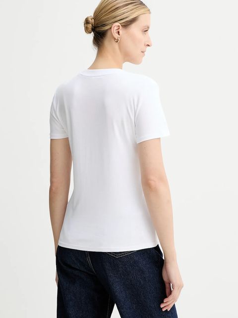Calvin Klein t-shirt bawełniany damski kolor biały LV044C216G