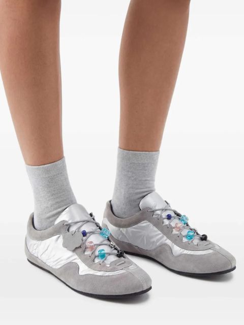 Cecilie Bahnsen Blaise embellished sneakers - Grey