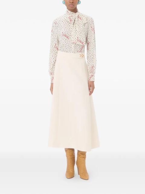 Valentino Garavani crepe couture midi skirt - Neutrals - zdjęcie produktu nr 2