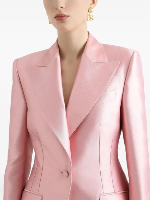 Dolce & Gabbana satin tailored blazer - Pink