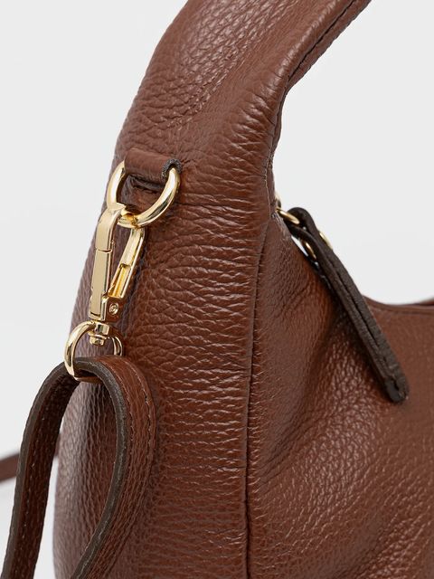 Answear.LAB torebka skórzana kolor brązowy