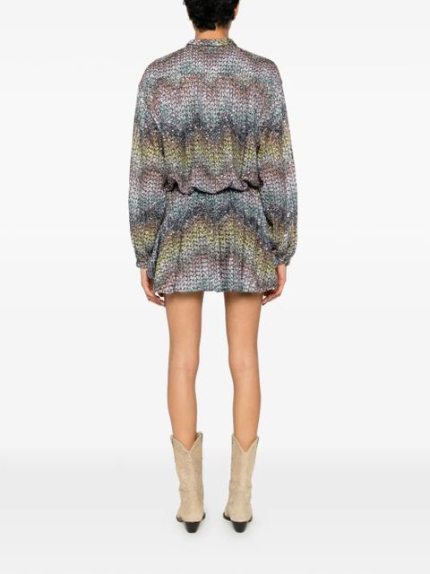 Missoni sequin-embellished mini dress - Blue