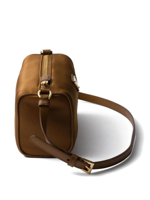 Prada Re-Nylon top-zip shoulder bag - Brown
