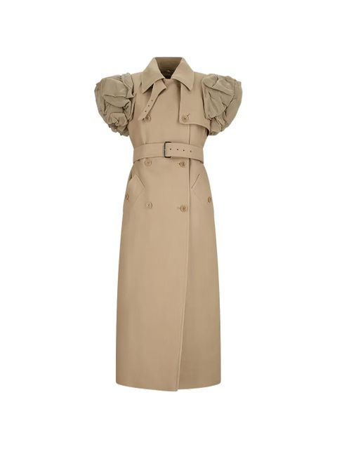 Max Mara puffed-sleeve double-breasted coat - Neutrals - zdjęcie produktu nr 1