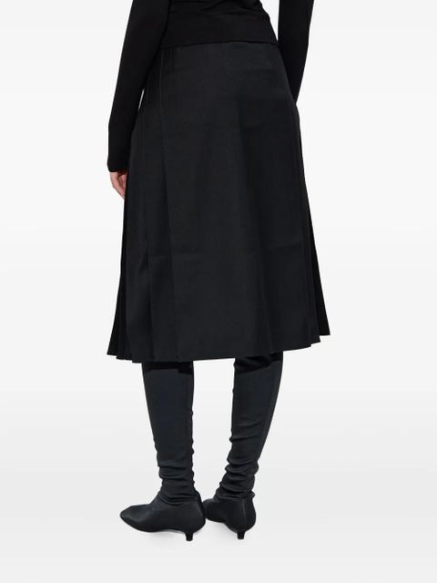 MISBHV buttoned pleated skirt - Black