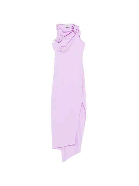 Coperni Flower knot-detail midi dress - Purple - zdjęcie produktu nr 1