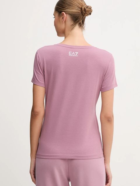 EA7 Emporio Armani t-shirt damski kolor różowy AF12115.7W000798