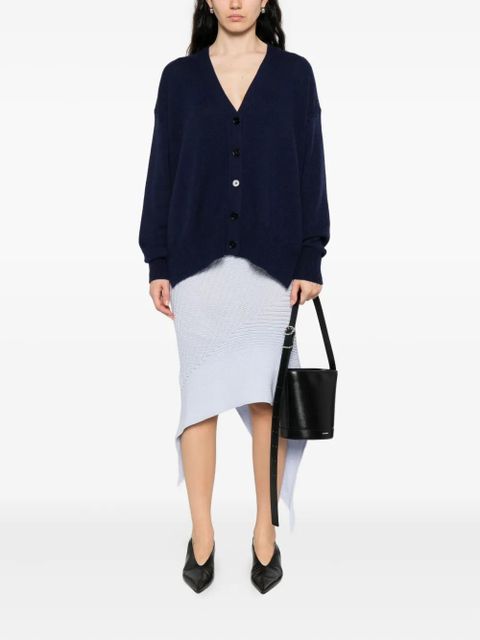 Jil Sander button-front cashmere cardigan - Blue