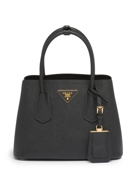 Prada Double Saffiano leather tote bag - Black - zdjęcie produktu nr 1