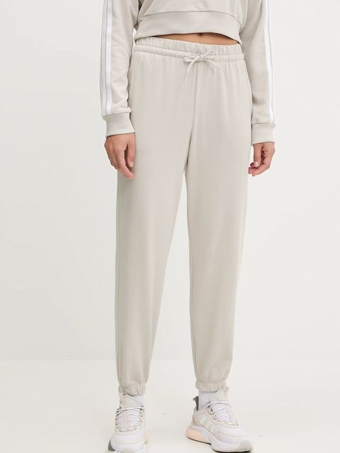 adidas spodnie dresowe Essentials damskie kolor beżowy gładkie JC8305