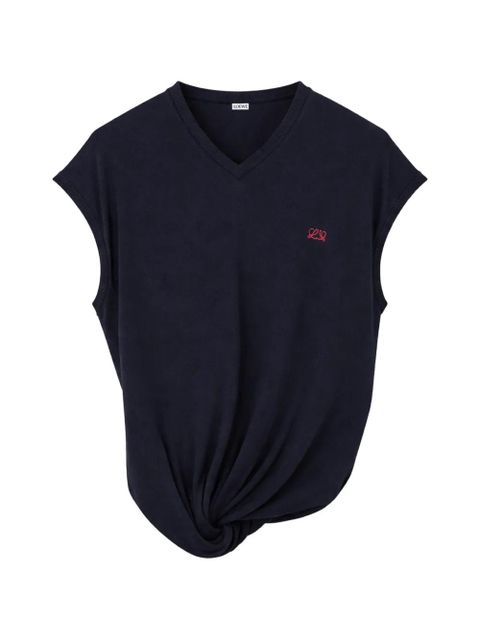 LOEWE V-neck sweater - Blue - zdjęcie produktu nr 1