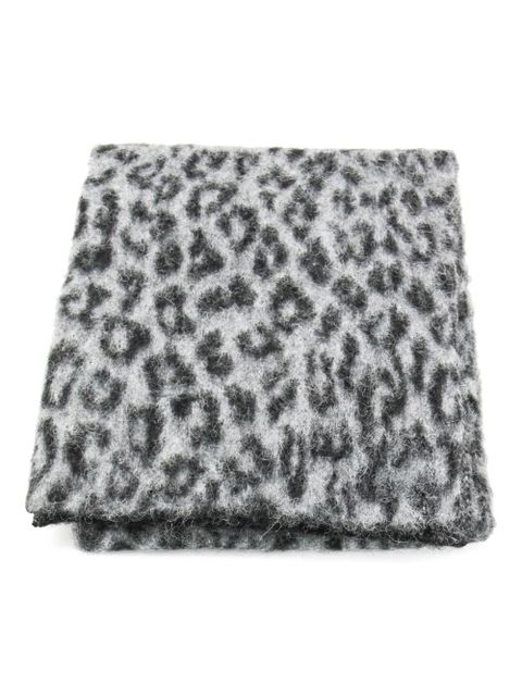 ANINE BING leopard-print scarf - Brown - zdjęcie produktu nr 1