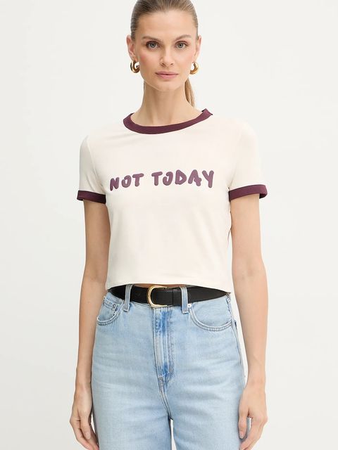 MAX&Co. t-shirt damski kolor beżowy 2528946012200 - zdjęcie produktu nr 1