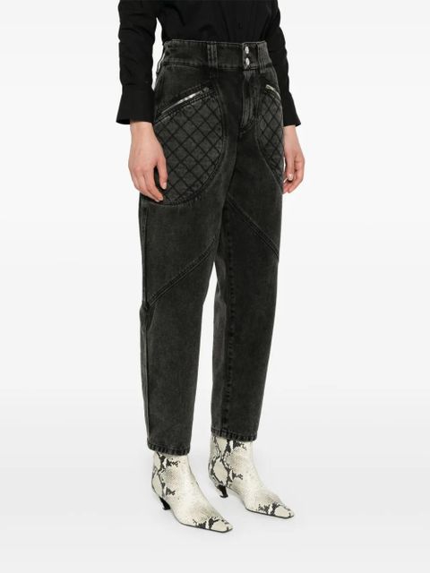 ISABEL MARANT Catarina tapered jeans - Grey
