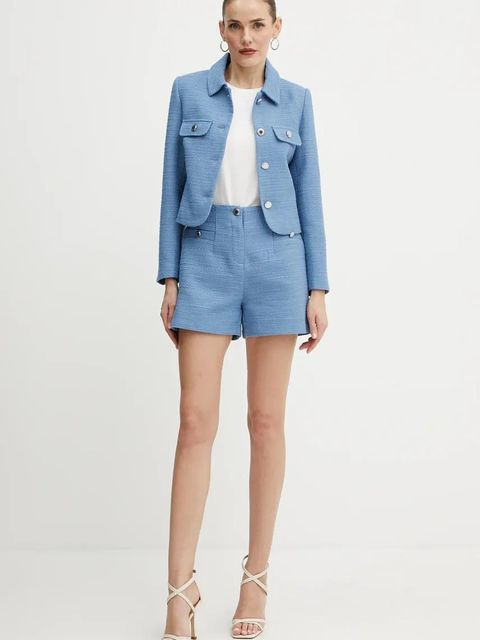 Morgan marynarka VEDY damski kolor niebieski jednorzędowa gładka VEDY