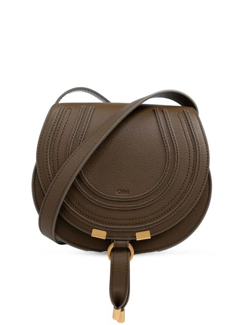 Chloé small Marcie leather saddle bag - Green