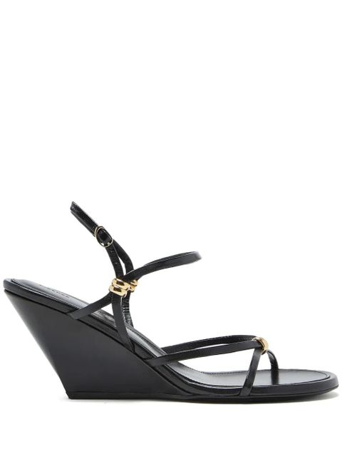 Proenza Schouler Coil strappy wedge sandals - Black - zdjęcie produktu nr 1